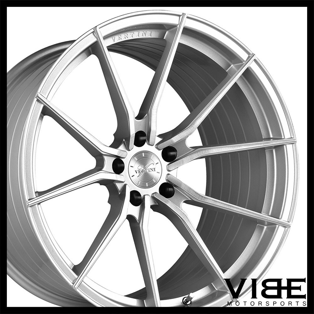 20" VERTINI RF1.2 FORGED SILVER CONCAVE WHEELS RIMS FITS MASERATI QUATTROPORTE