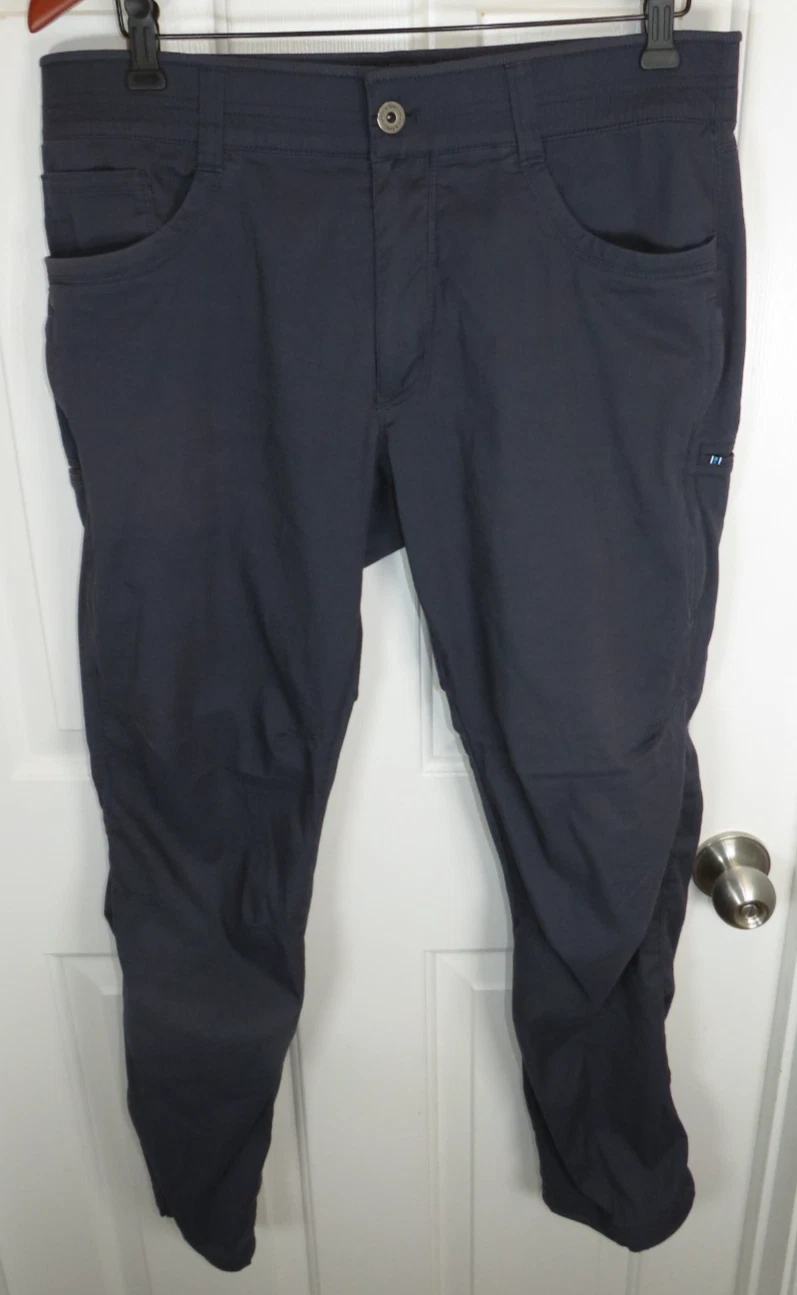 Kuhl Resistor Air Pants Mens 34x30 Pirate Blue Hiking Lightweight Stretch 5199