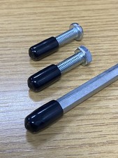 8mm End Caps, End Covers for Tubes, Rods & Threads, rubber plastic