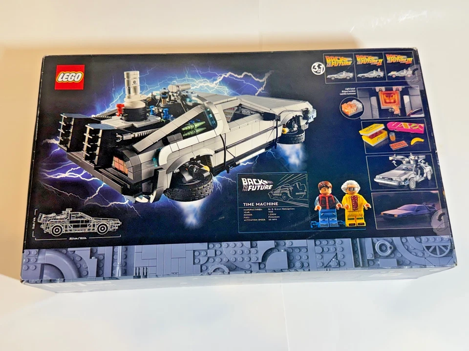 LEGO Icons: Back to the Future Time Machine (10300) DeLorean New Sealed - Image 2 of 4