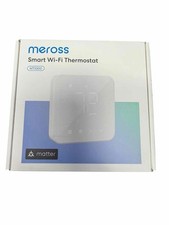 White Meross Smart Wi-Fi Thermostat MTS300 Wo...