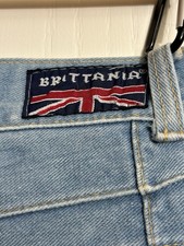 Vintage Brittania Jeans Men 1970s Patchwork Bell Bottoms