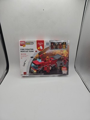 Block Tech Fire Fighter Rescue Team Lego 191 pcs Fire Truck and Fighter Team