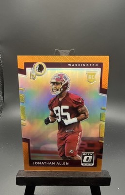 2017 Donruss Optic - Rookies Jonathan Allen Orange Prizm 90/199 (RC) Commanders