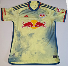 2023 Adidas Men’s LARGE MLS New York Red Bulls yellow Soccer Jersey Dan Patrick
