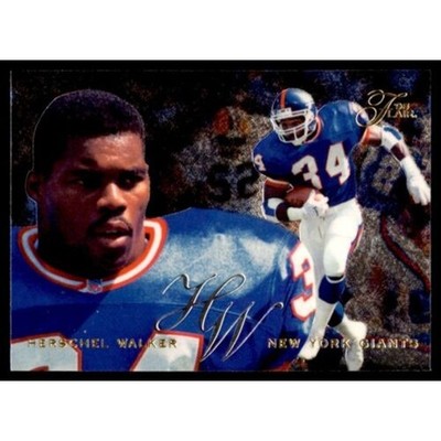 Herschel WALKER #34 NY Giants 1995 APEX One jersey XL blue red NFL