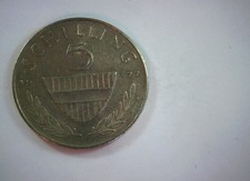 Austria 1977 5 Schilling Austria 5 Schilling (rider) Coin