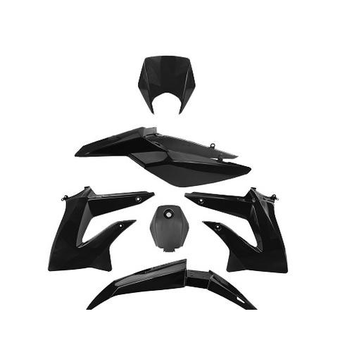 Kit carénage noir Derbi Senda DRD Extreme pour vos trajets urbains quotidiens
