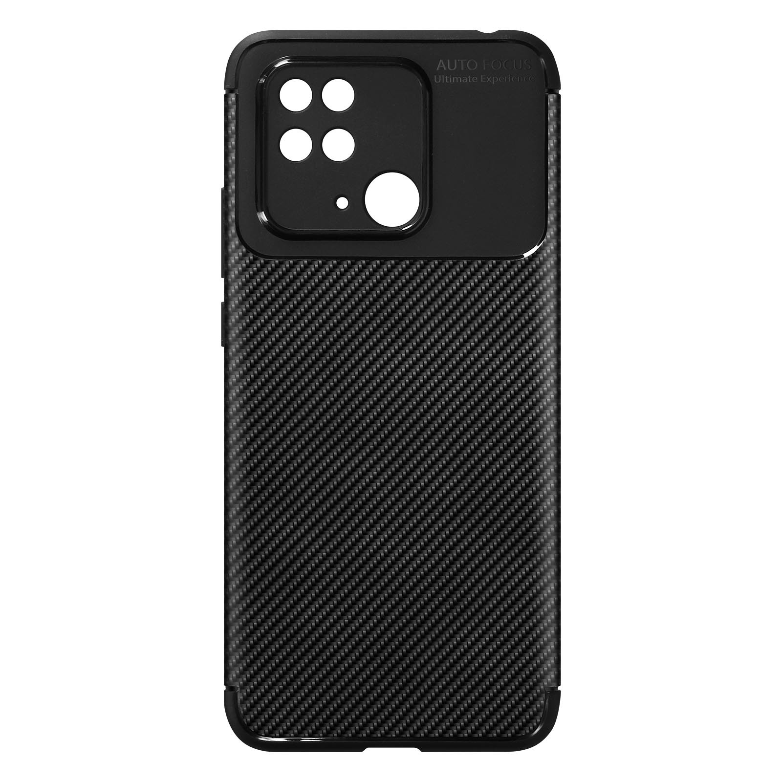 Coque Xiaomi Redmi 10C antichoc gel flexible texture carbone anti-traces de doigts