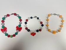 Girls Boutique Bubblegum Toddler Chunky Beaded Necklace Lot Of 3