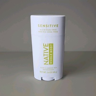 Native Sensitive Whole Body Deodorant Aloe & Green Tea Aluminum Free 2.4 oz NEW 