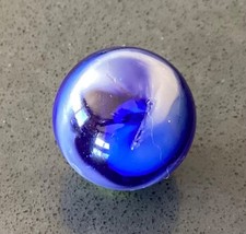 Transitional Marble NM Hand gathered Japanese Yasuda? Seike? Blue & white 0.68”