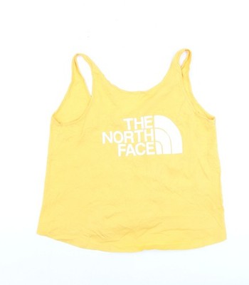 The North Face Damen Tanktop Gelb Baumwolle Größe S