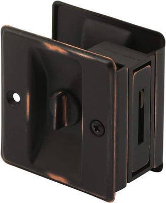 Prime-Line N 7319 Pocket Door Privacy Lock with Pull - Replace Old or Damaged Po