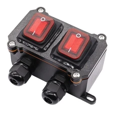 IP67 Waterproof Inline Cord Switch 12V DC 20A 4Pin 2 Position DPST On Off Out...