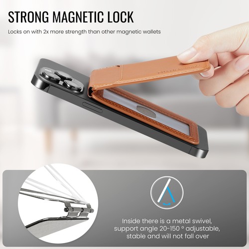 Universal Geldbörse Stick-On Handy RFID Block Kartenhalter Ständer Etui - Bild 5 von 120