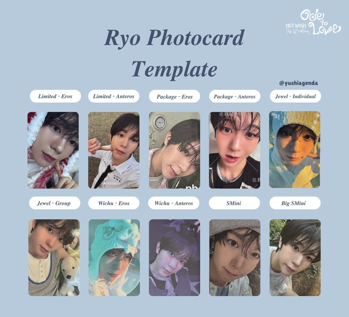 NCT ジョンウ  PANTONE トレカ NCT WISH - Ode to Love Official Photocard KPOP Xion Riku Yuushi