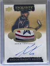 2023-24 Upper Deck The Cup Adam Fantilli Endorsements  Relics Auto /50 RC Patch