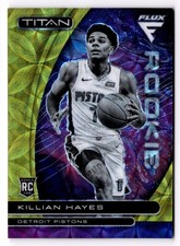 2020 Flux Killian Hayes 33 Titan Rookies Gold Scope /18 Detroit Pistons