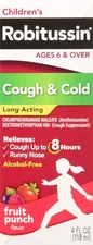 Children’s Robitussin Cough *10/2025*Long-Acting (4 fl. oz., Fruit Punch