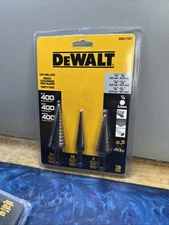 DEWALT Step Drill Bit Set, 1/8 Inch to 7/8-Inch (DWA17SET 3 Pack New
