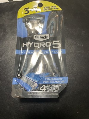 Schick Hydro 5 Hydrate Disposable Razors 4 Razors 1 Pack