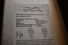 NEW Alfa Laval CB60-100H Brazed Plate Heat Exchanger, AISI 316L, Stainless Steel
