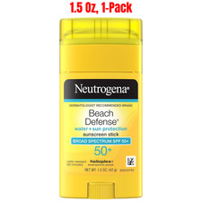 Neutrogena Beach Defense Sunscreen Stick SPF 50 , Water Sun Protection, 1.5 oz