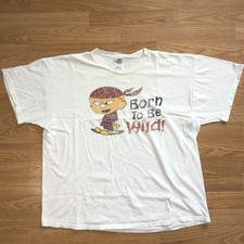 Vintage Y2K Calvin and Hobbes Born To Be Wild Size XL Delta Pro Weight T Shirt