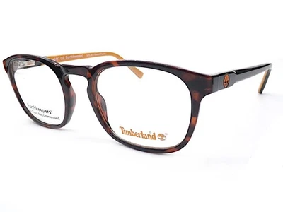 Lunettes Timberland Monture Carrée Tortoise Marron Noir Orange 51mm TB1767 052 - Photo 1/4