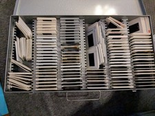 Vintage Slide Compartment 35mm CASE w/ 200 slides