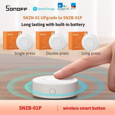 SNZB-01P SNZB 01P  Wireless Switch Zigbee Scene Switch Two Way Control Act As Do