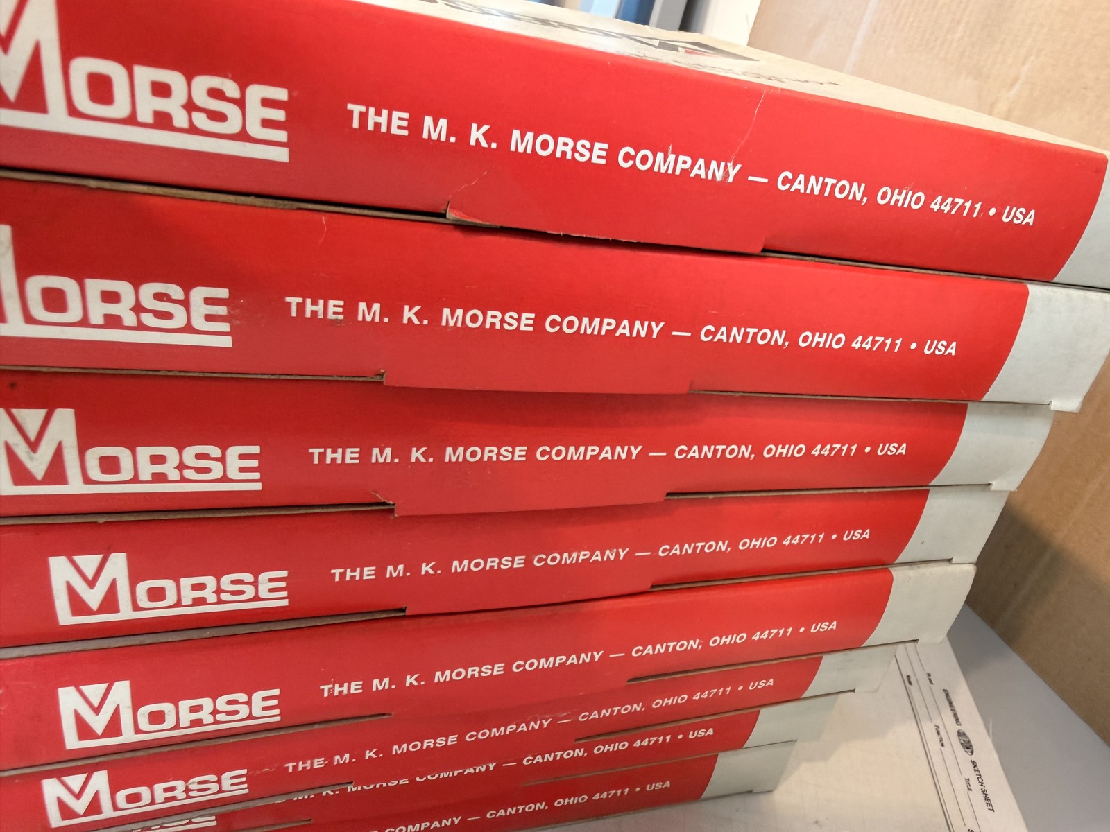 M.K. Morse 150 in 12ft 6in x 1/4 .025 4 Skip Band Saw Blades NOS Lot of 5
