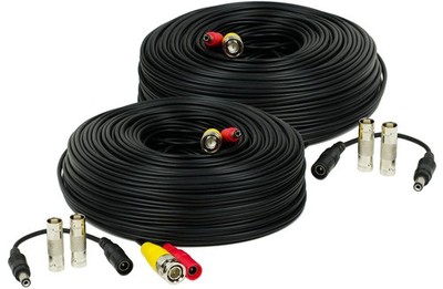 2 X 150Ft Video&Power Cable for Night Owl HD CCTV Security Camera Wire Cord