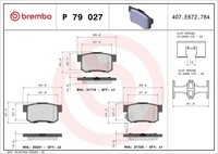 Brembo Bremsbelagsatz, Scheibenbremse P 79 027 FüR Fiat Suzuki