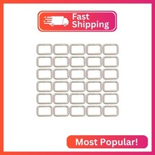 BIKICOCO Metal Rectangle Ring Buckles Square Strap Webbing Belt Rings for Bag Pu