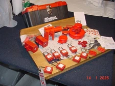 Master Safety Series Lock Tool Box, Lockout Electrical, Circuit Breaker & Valve