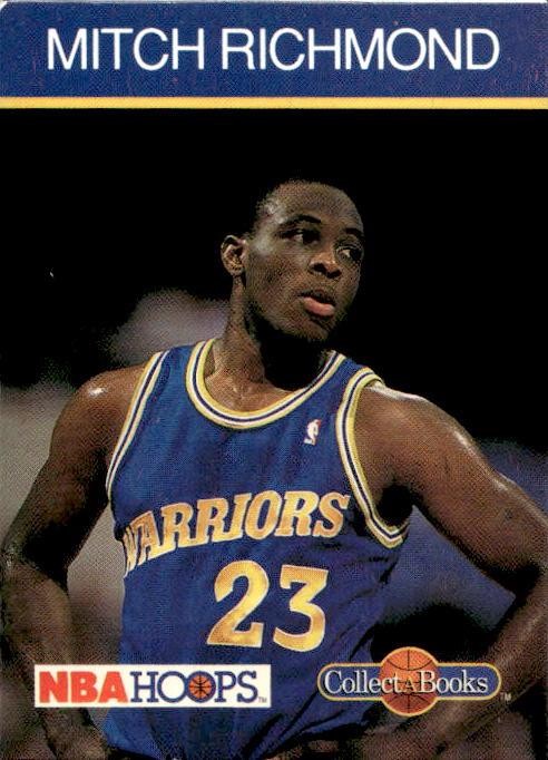 Mitch Richmond 1990-91 Hoops CollectABooks #9 Golden State Warriors
