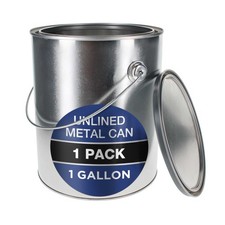 1 Gallon (128 Ounce) Paint Can, Lid & Bail Ha...