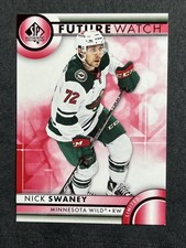 23-24 UD SP Authentic Hockey Red Limited Future Watch 136 Nick Swaney