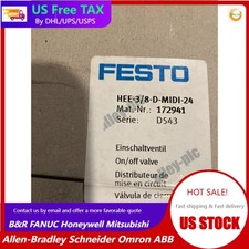 New HEE-3/8-D-MIDI-24 Festo 172941 On/off valve Fast Shipping