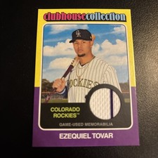 2024 Topps Heritage Clubhouse Collection Relic #CCR-ET Ezequiel Tovar Patch