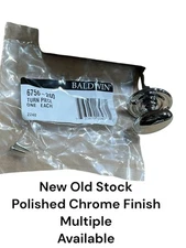 Baldwin Hardware 6756-260 MORTISE Lock Turn Piece Polished Chrome Finish NOS