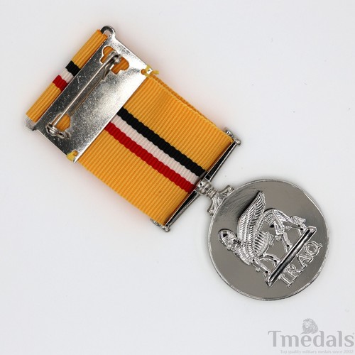 UK Royal Replica Iraq Medal with Ribbon - Queen Elizabeth II Design nice replica - Picture 12 of 12