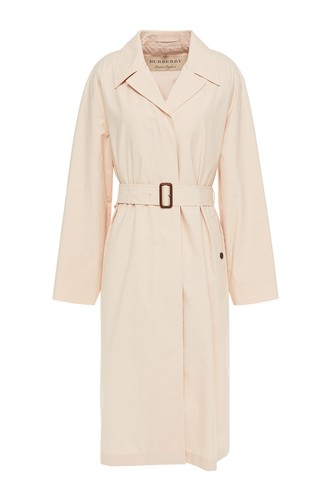 RRP €1678 BURBERRY Long Trench Coat UK4 US2 IT36 XS Silk Blend Beige Belted - Picture 3 of 7