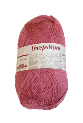 SheepsWool Yarns Brunswick Wool One Skein 100 grams in Medium Oriental Rose