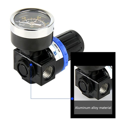 Air Pressure Regulator Adjustable-Pneumatic Reducing with Gauge Compressor - Picture 9 of 9