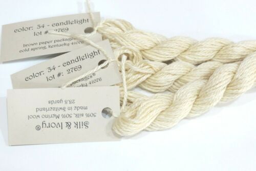 Silk & Ivory 50% Silk / 50% Wool Needlepoint Thread, Fiber - Brown Paper Pkg - Picture 16 of 58