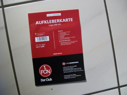 FCN FANFLOSSE AUFS AUTO UND AUFKLEBER - Bild 6 von 6