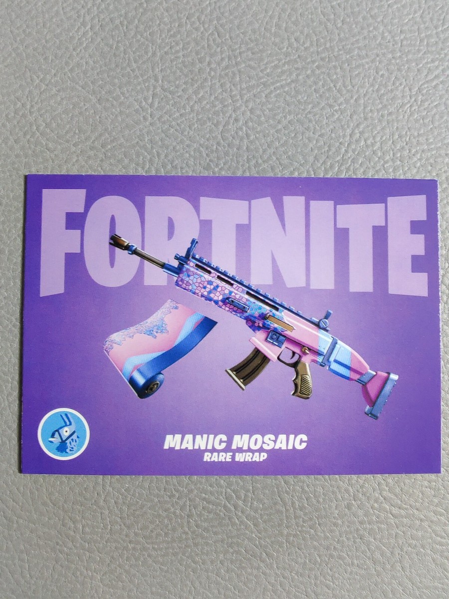 Manic Mosaic / Mecha-Jolly #W27 Rare Wrap NM/M | 2021 Fortnite
